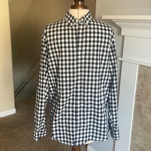 J crew mens button up navy shirt- barely worn